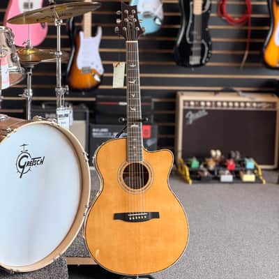 PRS SE A40E Angeles Acoustic Electric Guitar, Natural image 4