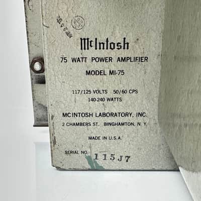 McIntosh MI-75 MI75 Mono Tube Amplifier image 10