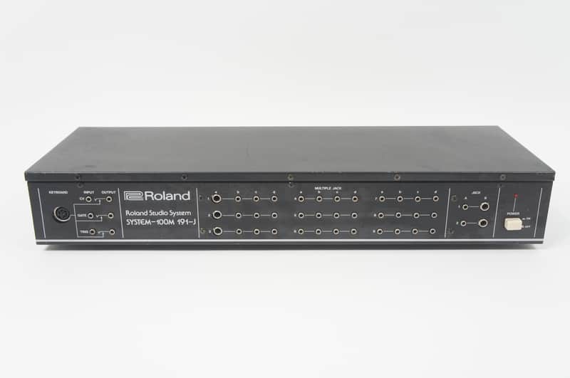 [SALE Ends June 12] Roland SYSTEM-100M 191-J Power Supply Rack Modular Analog Synthesizer w/ 5 Cables Without Frame image 1