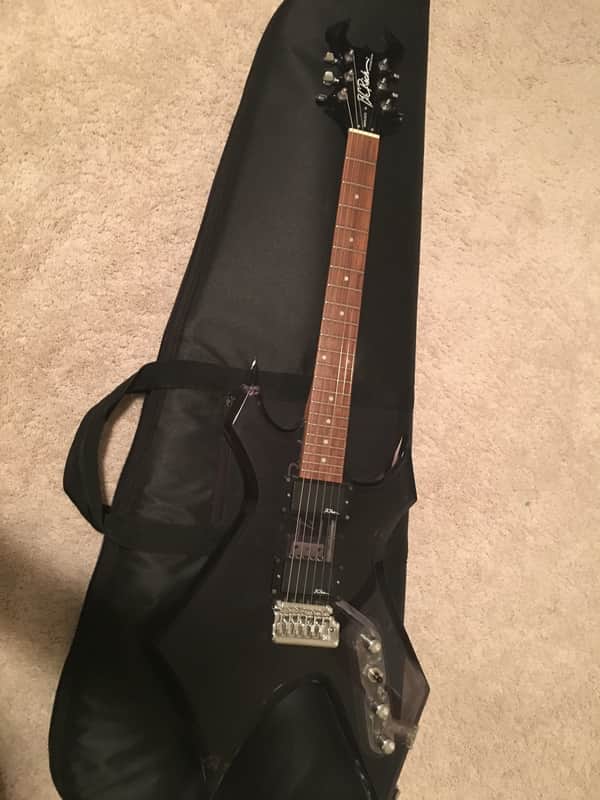 BC Rich Warlock Acrylic platinum series 1990s Black / Chrome image 1