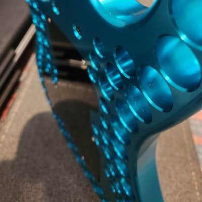 Abel Axe Stratocaster Aluminum CNC Body 1994-1996 - Anodized Blue Aluminum image 12