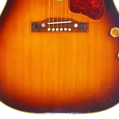 Gibson J-160E 1955 Electro/Acoustic Guitar – Rare Early Model Delivering the Authentic Beatles Tone and Timeless Style - check video! image 4