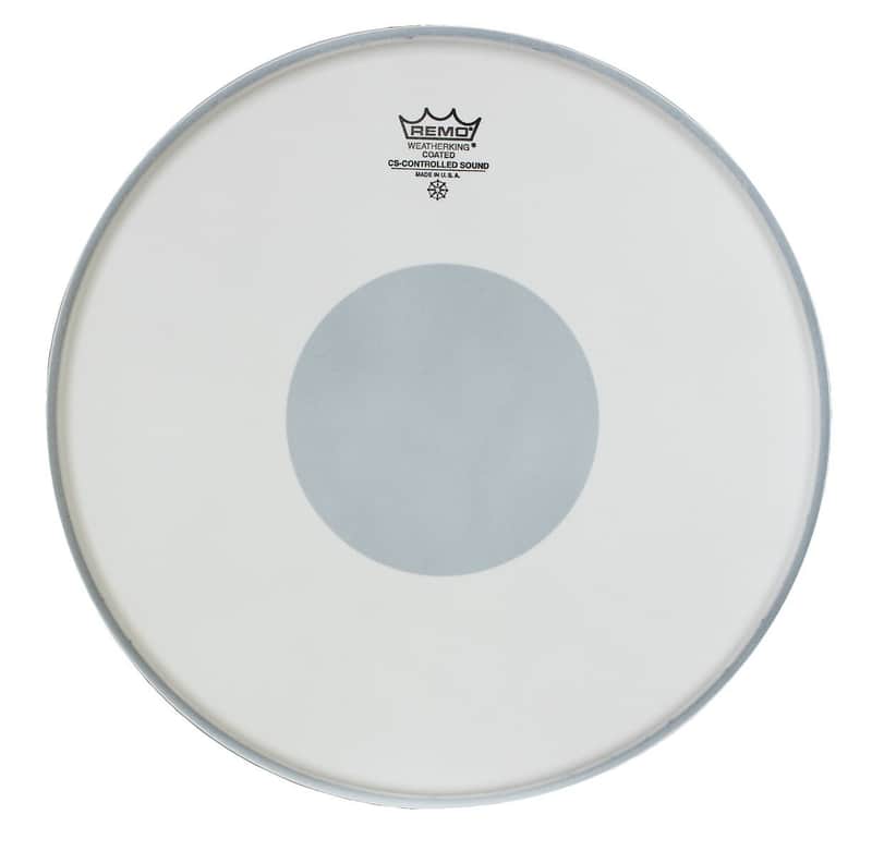 Remo Controlled Sound Coated Bottom Black Dot Drum Head 14" image 1