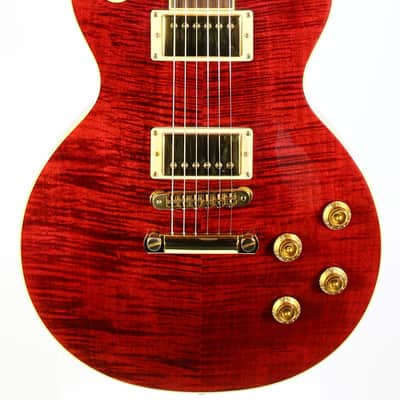 Gibson USA 50s Les Paul Standard Plus 2006 | Black Cherry Flametop Gold Hardware AA Top image 12
