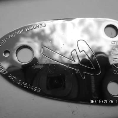 Fender Stratocaster Guitar Neck Plate, 1975, Serial # 651028 image 2