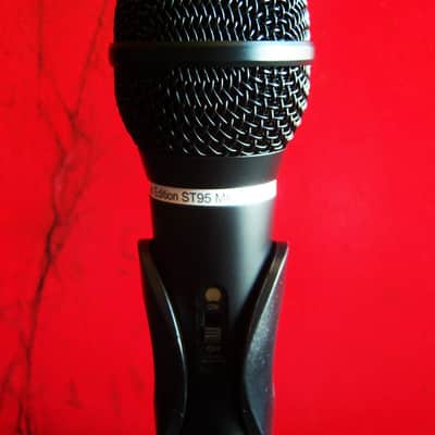 Vintage 1990's Audio-Technica ST95 Mark II 1990's Black dynamic cardioid microphone Low Z w accessories # 3 image 7