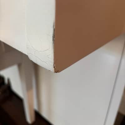 Hyundai U821 Upright Piano 1981-1990 - White image 7