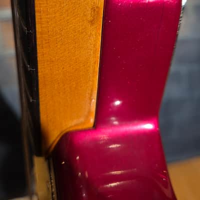 Vintage 1962 1 Owner Fender Stratocaster Slab Board Brazilian Rosewood Fretboard Candy Apple Red Refin w/ OHSC image 16