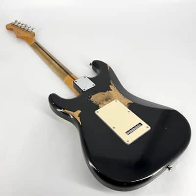 2022 Fender Vintera Road Worn 50s Stratocaster – Black image 3