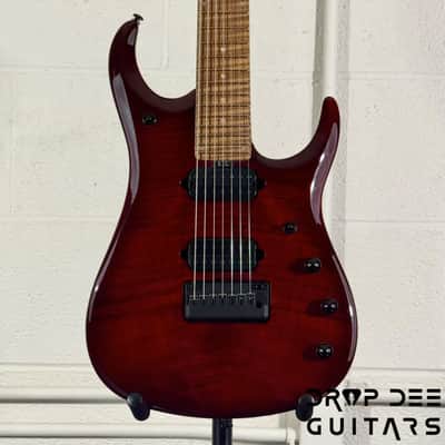 Ernie Ball Music Man JP15-7 7-String Electric Guitar w/ Case - Red Tide image 1