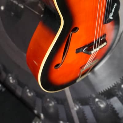 1960s Framus Archtop Acoustic – Sunburst – Made in Bavaria, Germany – Player Grade w/ Side Repair image 14
