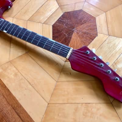 Vintage Crown Electric Guitar Made in Japan w/ Vintage Case image 9