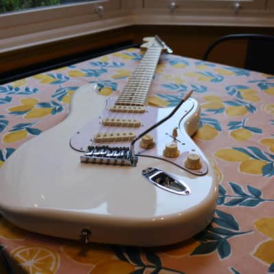 Hendrix reverse neck Stratocaster Olympic white 1 off custom model image 9