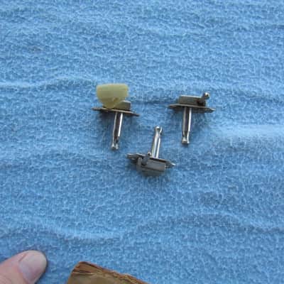 3 Vintage Gibson Deluxe Tuning Machines Made By Kluson 1 Treble Side 2 Bass Side Kluson Made Gibson Deluxe Tuners NEEDS BUTTONS! Vintage Kluson Tuners image 3