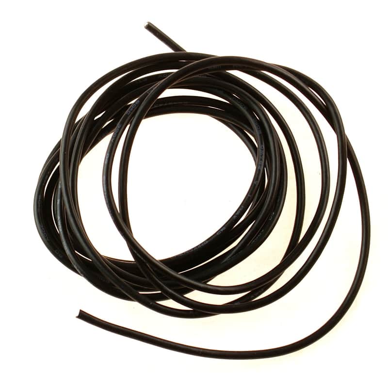 6-Foot 28 AWG Single conductor Shielded Guitar Circuit Wire ,Black Bild 1