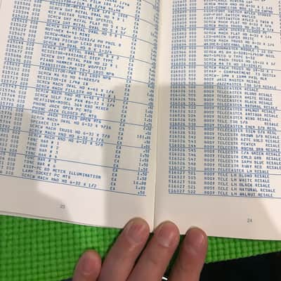 1982 Fender/Rogers/Rhodes Parts Price List image 3