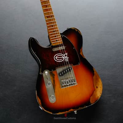 Fender Telecaster Sunburst Left Handed Heavy Aged Relic (RARE) image 1