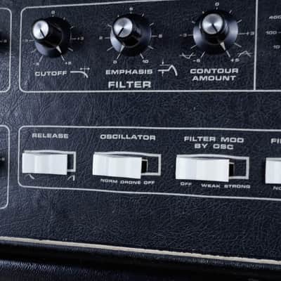 Moog MicroMoog 1975 Black Vintage 32-Key Monophonic Analog Synthesizer image 18