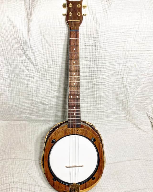 Turtle shell tenor banjo image 1