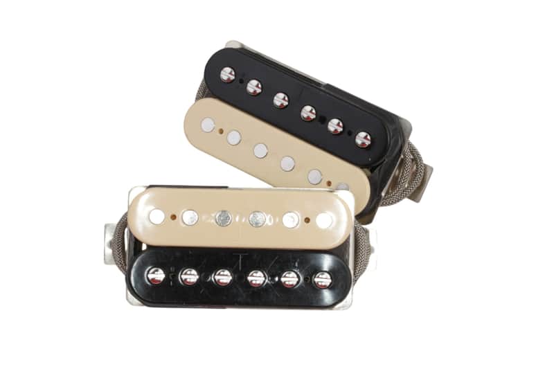 Area59' T-Top Ltd.Edt. Humbucker Set ZebraVintage AWG42 Red Polywire and Vintage Formula Short A5 Magnet image 1