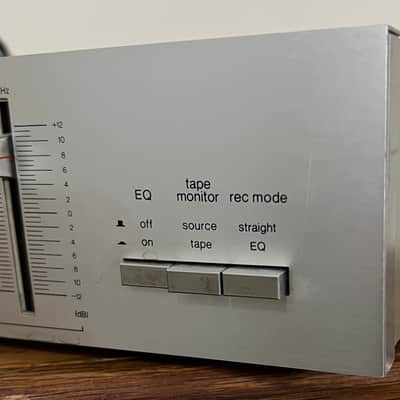 Technics SH-8025 7-band stereo graphic equalizer 1980’s - Brushed aluminum image 5