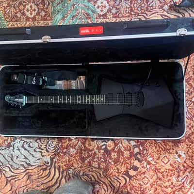 2017 Ernie Ball Music Man USA Annie Clarke St. Vincent Signature - Stealth Black, Ebony Fretboard, 3 DiMarzio Mini Humbucker, Tremolo, Stainless Steel Frets, OHSC image 12