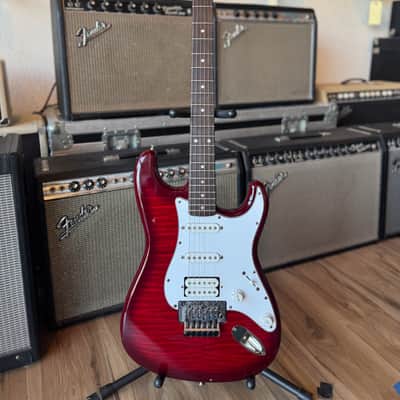 Fender Stratocaster 1994 - Foto Flame Red maple top image 3