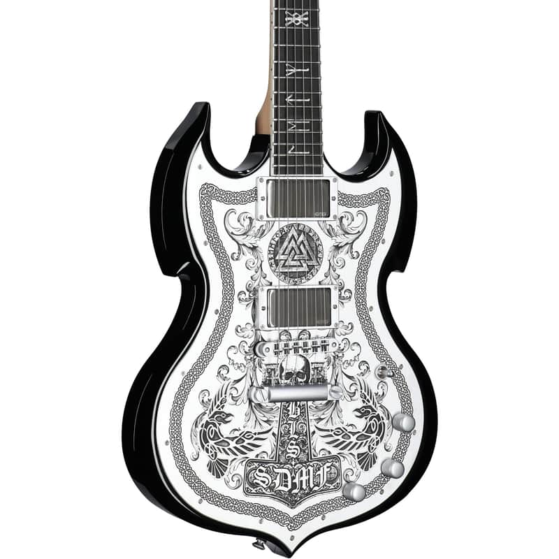 Wylde Audio Iron Works Barbarian Electric Guitar, Black Burst image 1