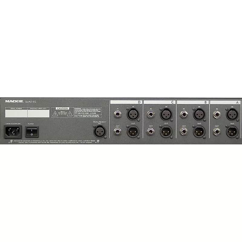 Mackie Quad EQ 4-Channel Graphic Equalizer image 2