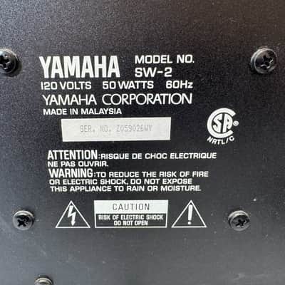 Yamaha SW-2 Subwoofer Powered Sub Home Theater Vintage Audio Bass image 6