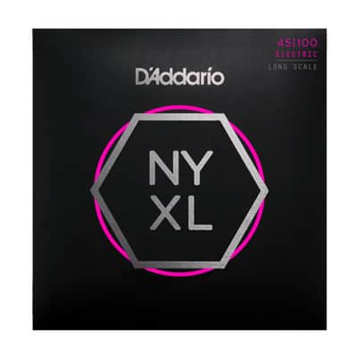 D'Addario 4er Bass NYXL 45-100 45-65-80-100, NYXL45100 - String Set for 4 String Bass Guitar image 1