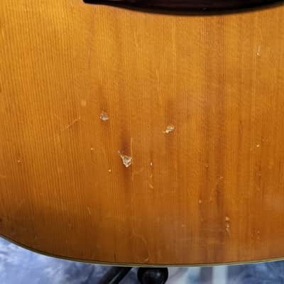 1973 Yamaha FG-160-1 Natural Dreadnought Guitar New Strings Pro Setup Original Soft Shell Case image 6