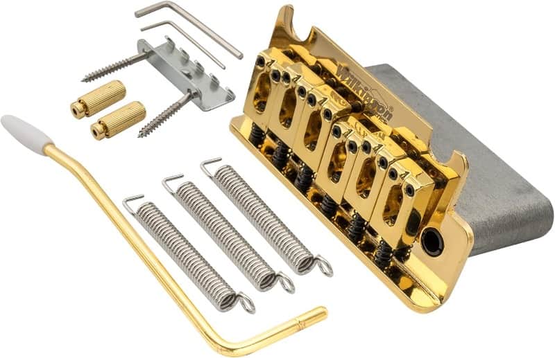 54mm (2-1/8 inch) 2-Point ST Guitar Tremolo Bridge for Fender MIJ/MIK Strat Guitar, Chrome image 1
