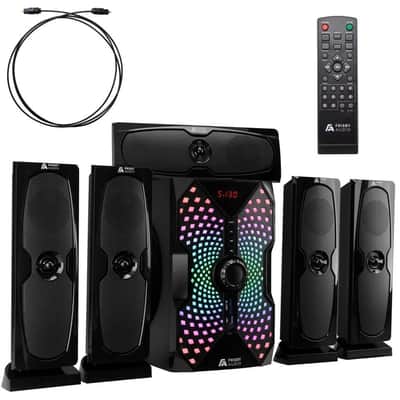 125W 5.1 Studio Monitoring & Multimedia Speaker System with Subwoofer, Bluetooth & Optical image 1