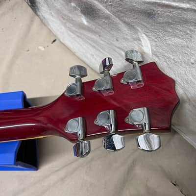 Hohner Lefty Left-Handed Professional L59 L-59 Singlecut Guitar MIK Korea 1980s Cherry Burst image 19