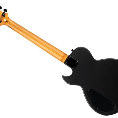 Spira L-400 MBK  400 Series Single Cutaway Roasted Poplar Body Canadian Roasted Maple Neck 6-String Electric Guitar image 2