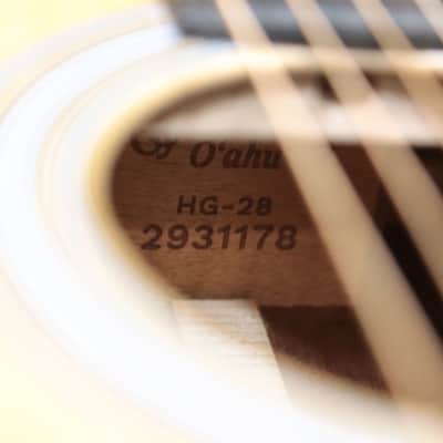 Martin O'ahu HG-28 Solid Flamed Hawaiian Koa HG-14 Fret Acoustic Guitar w/Bag image 8