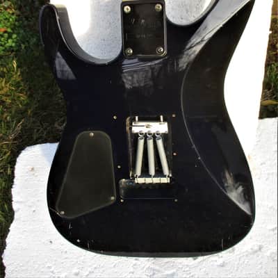 Jackson Performer Guitar, 1996, Japan, Blue See-Thru Flame Maple Top, Gig Bag image 8