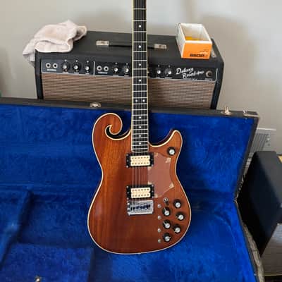 Sam Koontz Custom Solid Body Scroll Guitar 1970’s-1981 - Mahogany image 1