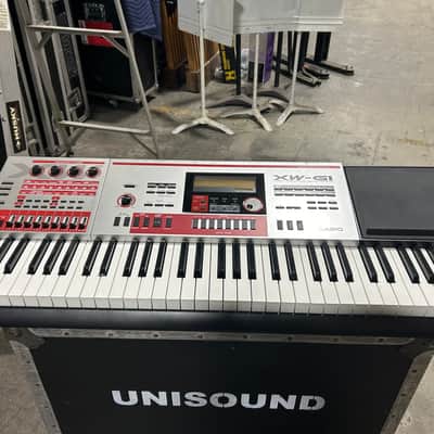 Casio XW-G1 61-Key Groove Synthesizer 2010s - Red / Silver image 2