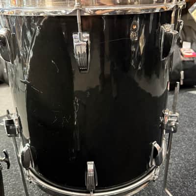Vintage 1970's Ludwig 3-Ply Classic Maple with Re-Rings 3-Piece 13/16/22 Drum Kit Set in Black (Rm4) image 15