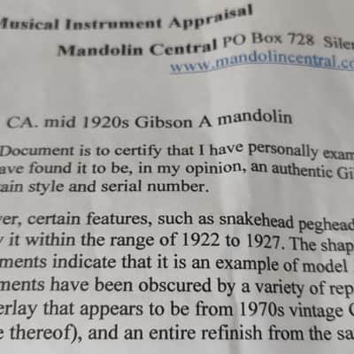 Gibson A style mandolin (snakehead) w/ HSC image 14