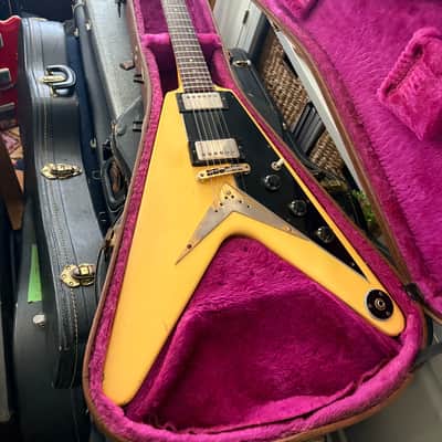 1983 Gibson Flying V Heritage Korina Reissue Alpine White w/OHSC image 3