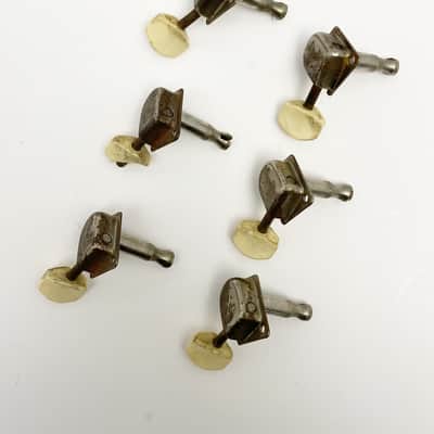 6 Fender F Tuners in-line Late 60's early 70's - Chrome image 7