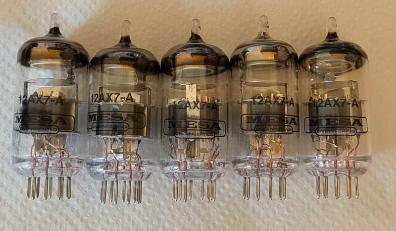 Mesa Boogie 12AX7 Preamp Tubes (Set of 5) - 2011 image 1