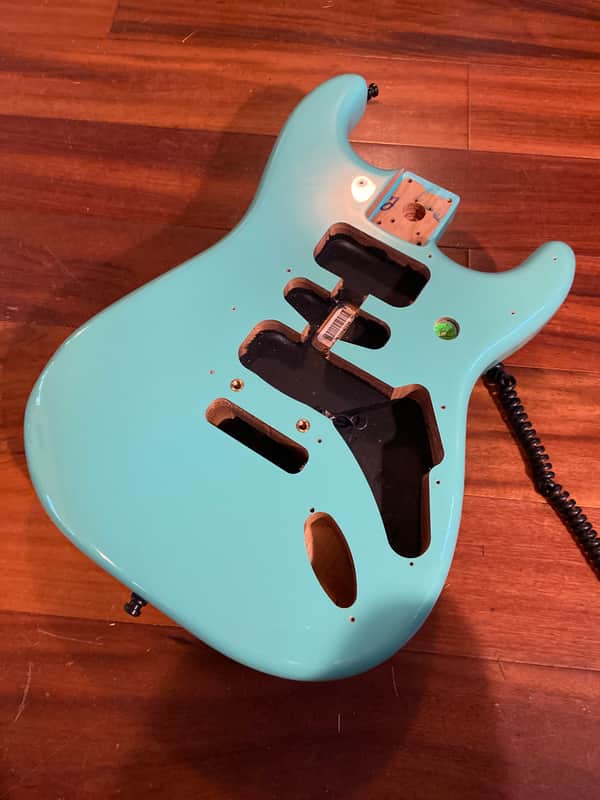 Fender Player Seafoam Green Strat Stratocaster Alder Body 3 lb 13 oz 2 Pt HSH image 1