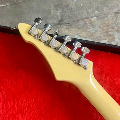 Aria Pro II RS Knight Warrior 1984 - Aged Olympic white original vintage MIJ Japan super strat shredder image 8