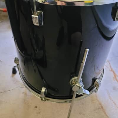 Ludwig Accent Custom cs BLACK 16x16 Floor Tom image 2