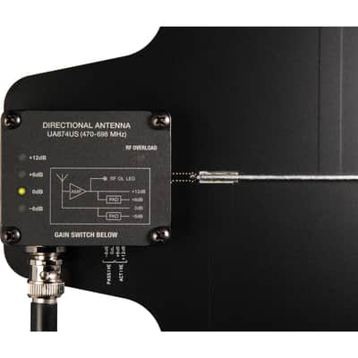 Shure UA874 Active Directional Antenna with Low-Noise Signal Amplifier, 470 - 698 MHz image 9