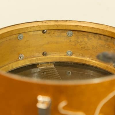 1970s Ludwig 5x14 Gold Sparkle Jazz Festival Snare Drum image 9
